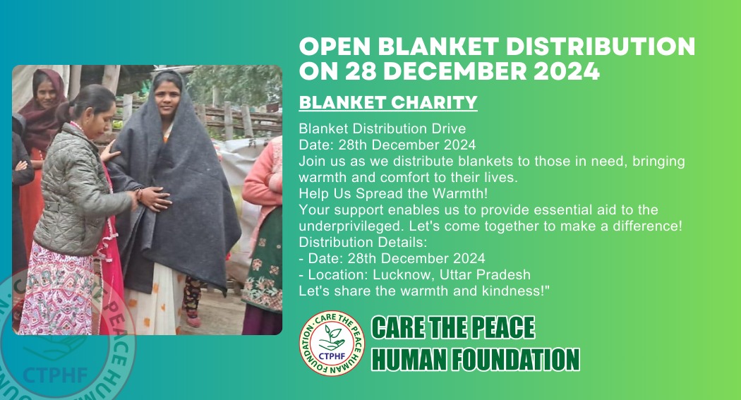 Spreading Warmth Sharing Love blanket distribution campaign