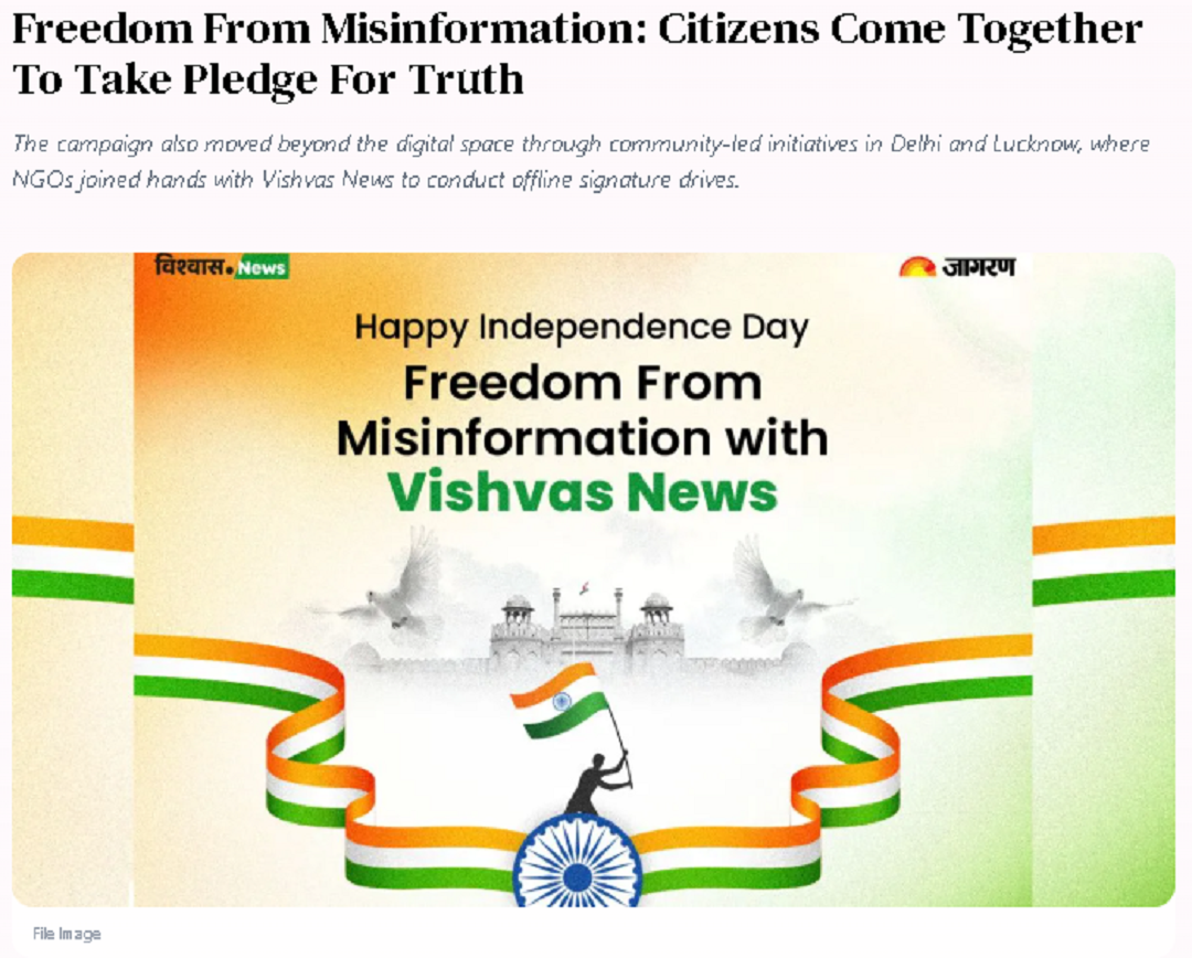 Freedom From Misinformation: Citizens Come Together To Take Pledge For Truth